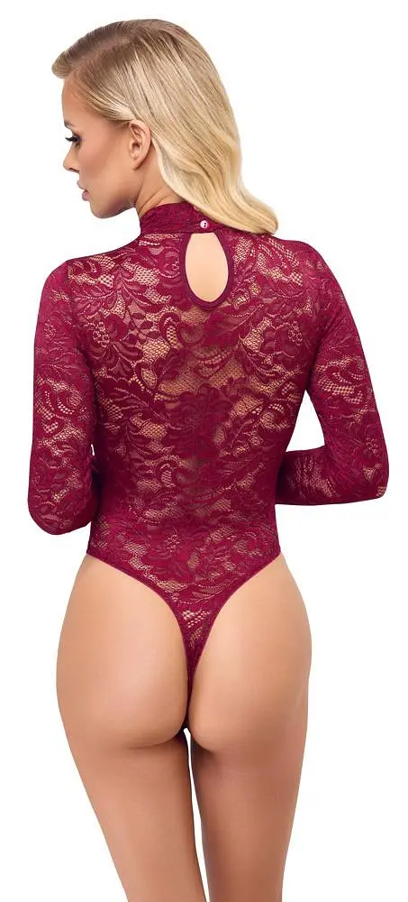 Боді Cottelli Collection Lace S бордовий - фото 3