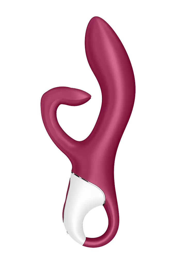 Вібратор-кролик Satisfyer Embrace me, 21.6х4.6 см бордо - фото 3