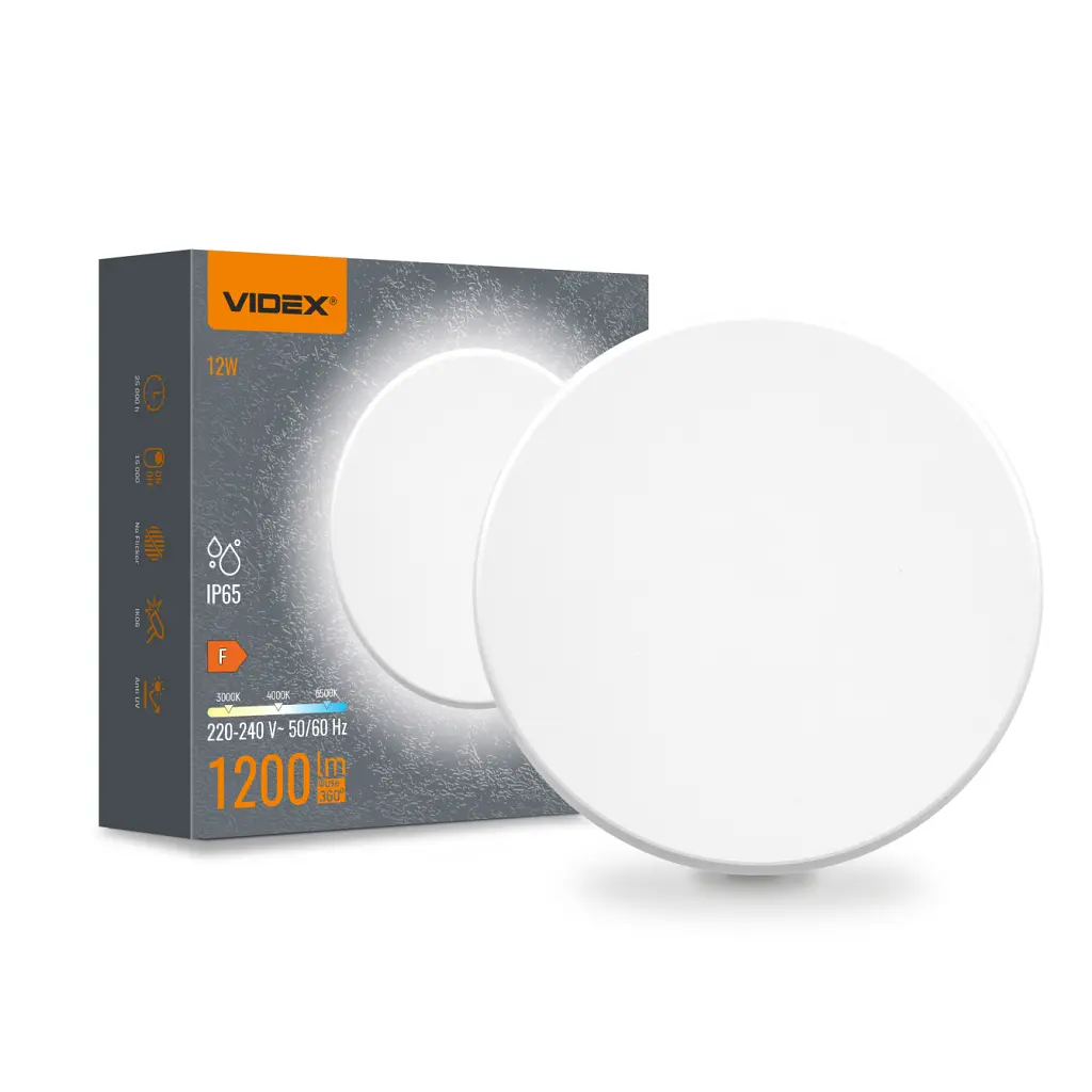 Світильник Videx IP65 VIDEX WL03 12W 3000K-4000K-6500K White (VL-WL03-12CW)