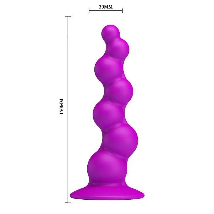 Анальна пробка Pretty Love Sturdy Dongwith 15 см фіолетовий - фото 3