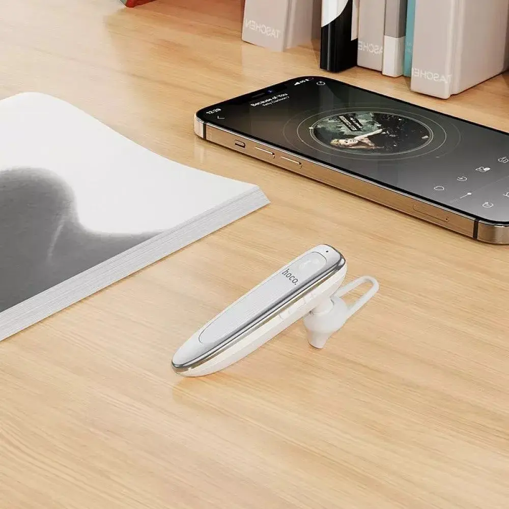 Гарнитура Hoco E60 Brightness Business белая - фото 2