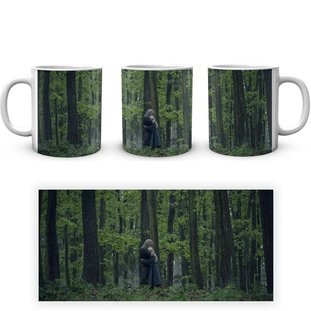 Кружка GeekLand The Witcher Ведьмак Геральт Цири TW 002.013 330 мл белая - фото 4