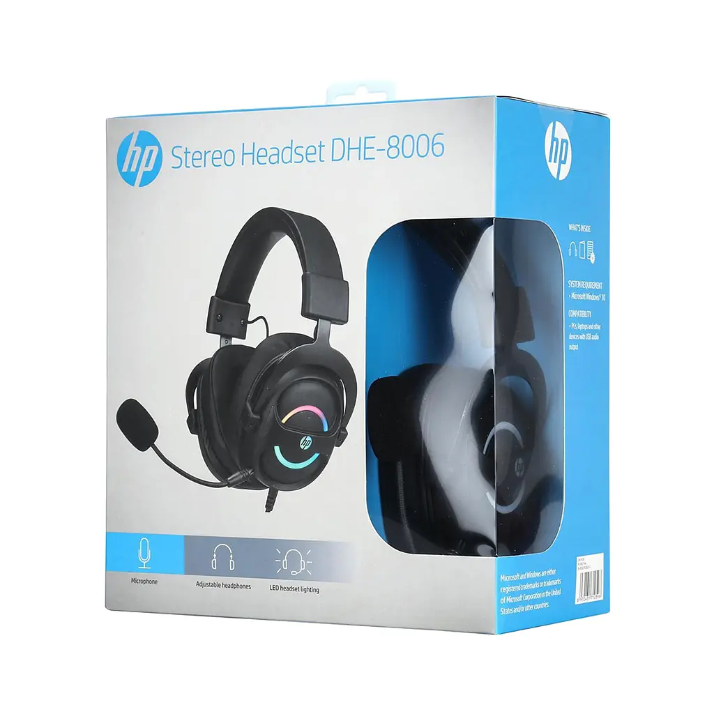 Навушники HP DHE-8006 RGB 7.1 USB Black (DHE-8006) - фото 5