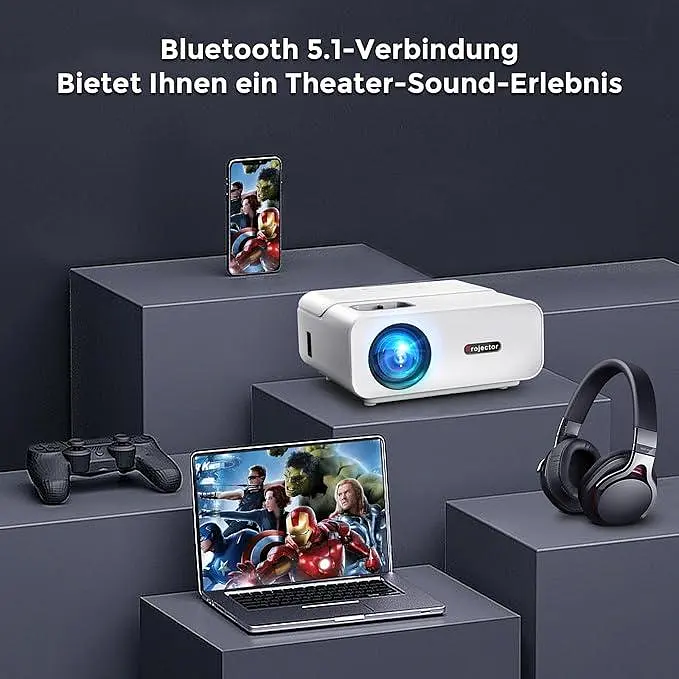 Проектор Giaomar ‎C12 Full HD Wi-Fi Bluetooth - фото 2