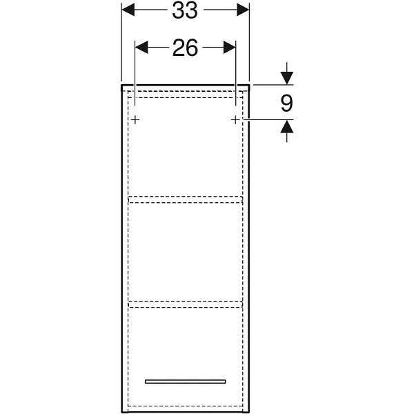Шафа підвісна Geberit Selnova Square 501.276.00.1 білий, Білий, Білий - фото 3