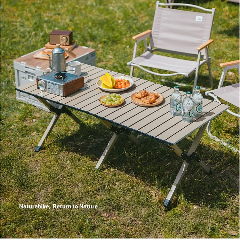 Складаний стіл Naturehike Star Jane T01 CNK2550JJ018, 89х60 см, вуглецева сталь, бежевий - фото 5