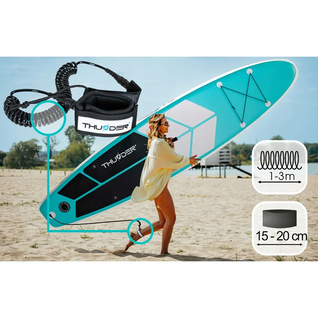 Надувна дошка SUP THUNDER Coast 320 см з веслом Mint - фото 6