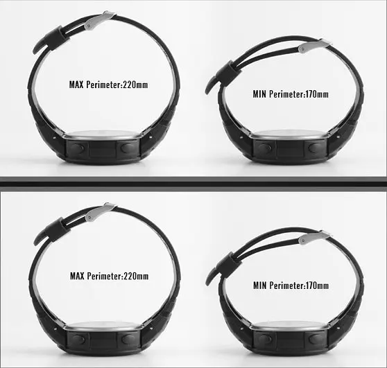 Спортивний смарт годинник Skmei 1301 Шагомер Bluetooth удароміцні Чорні - фото 7