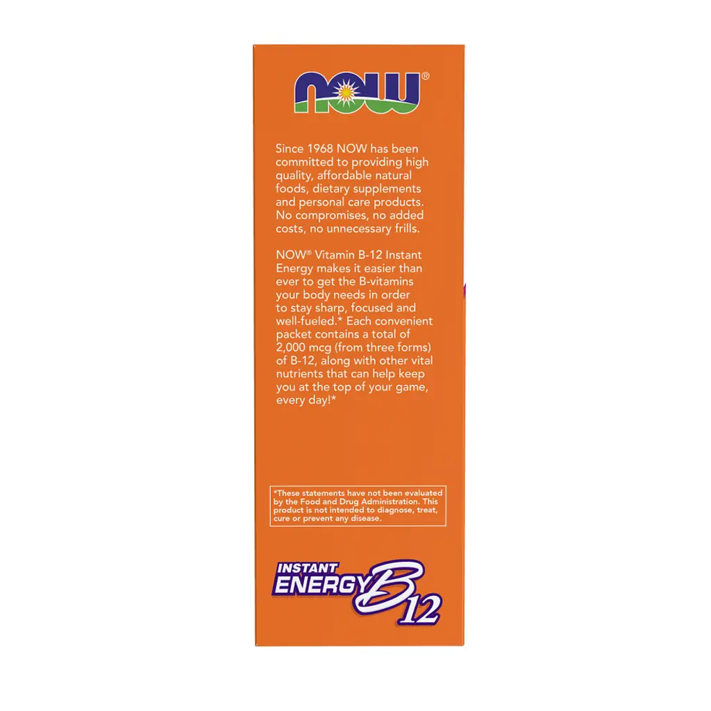 Витамин В12 Now Foods Instant Energy B-12 75 packets - фото 3