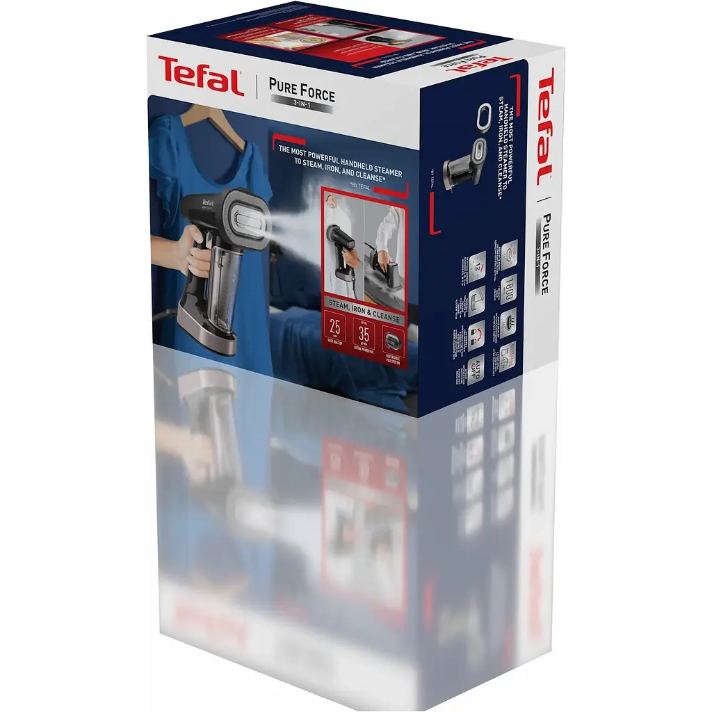 Компактний відпарювач Tefal Pure Force 3 в 1 чорно-рожевий (DT8765E0) - фото 10