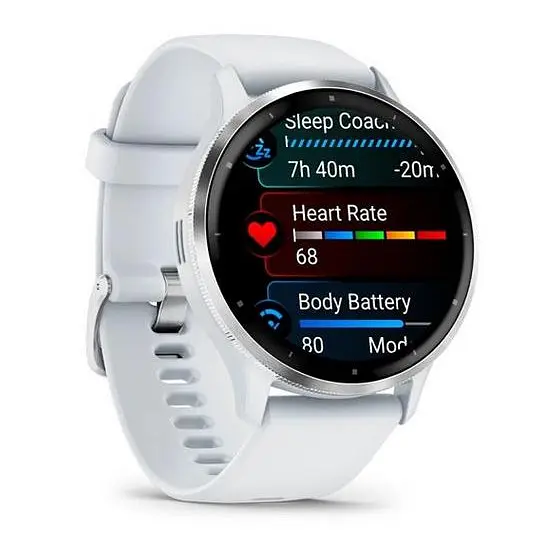 Смарт-годинник Garmin Venu 3 Slate S. Steel Bezel w. Black Case and S. Band (010-02784-00) - фото 2