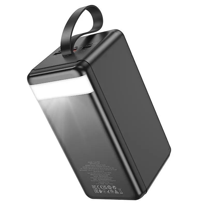 УМБ портативне зарядне 90000mAh 22.5W 3A зі швидкою зарядкою PD/QC зовнішній акумулятор універсальні порти 3USB/Type-C/Lightning LED-дисплей вбудований ліхтар повербанк - фото 3