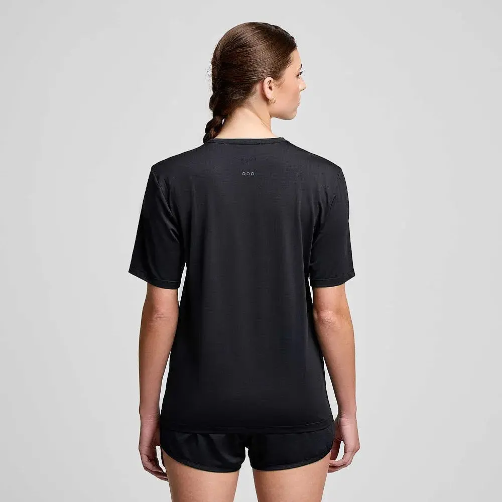 Футболка Saucony W Stopwatch Short Sleeve Black M (1097-SAW800484-BK M) - фото 2