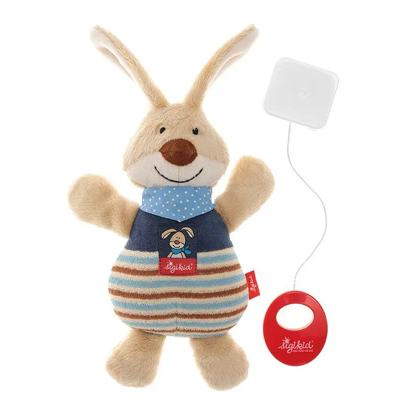 Мягкая музыкальная игрушка Кролик Sigikid 47894SK 25 см из безопасных материалов - фото 2