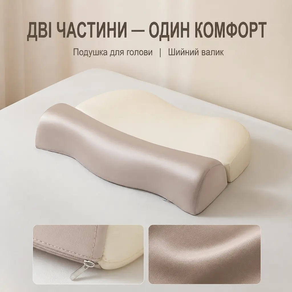 Ортопедична ергономічна подушка 2 в 1 Solve 50 x 35 x 11 см (KT8001219) - фото 6