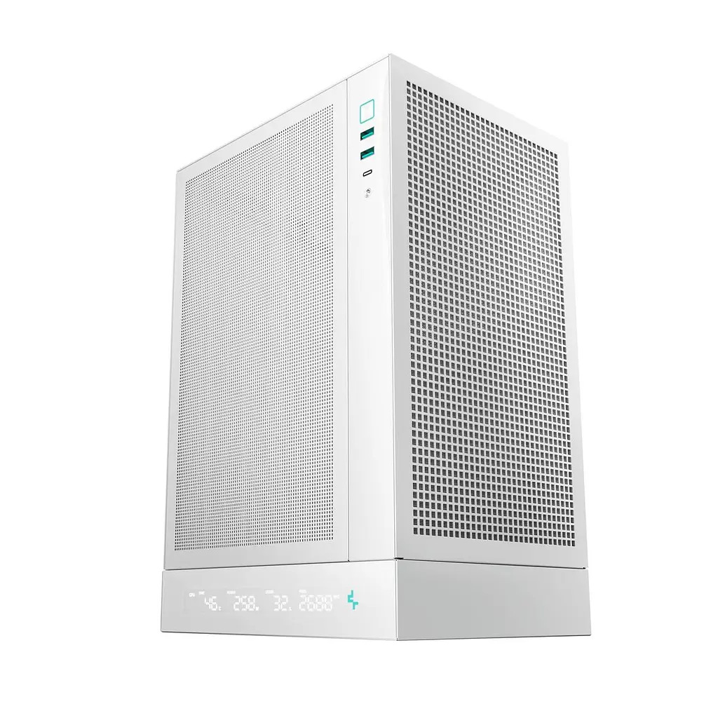 Корпус DeepCool CH170 Digital Білий (R-CH170-WHNPI0D-G-1) без БЖ
