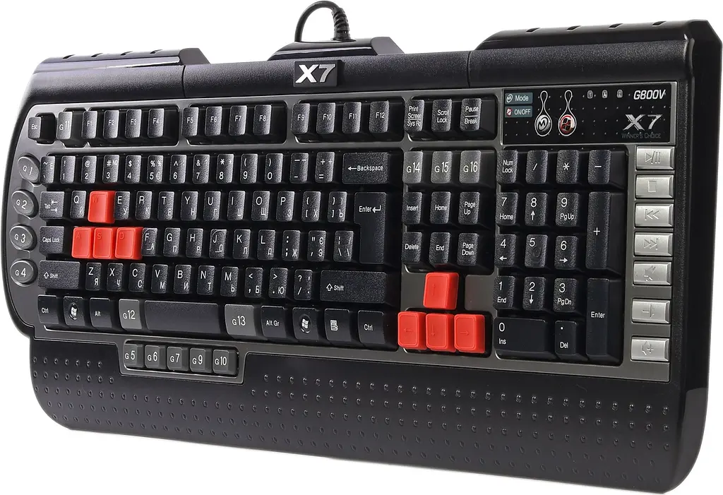 Клавіатура A4Tech G800V USB black (X7-G800V) - фото 4