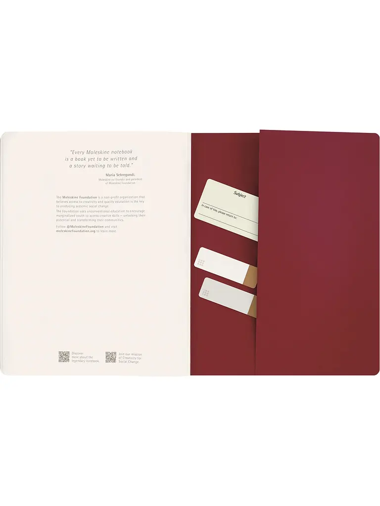 Записник Moleskine Cahier Student XXL, Нелінований Бордо (CHSTU73F4) - фото 6