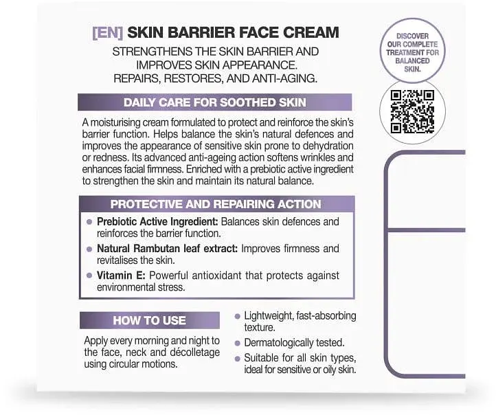 Крем для обличчя Babaria Skin Barrier Effect Face Cream для зміцнення шкірного бар’єра 50 мл - фото 5