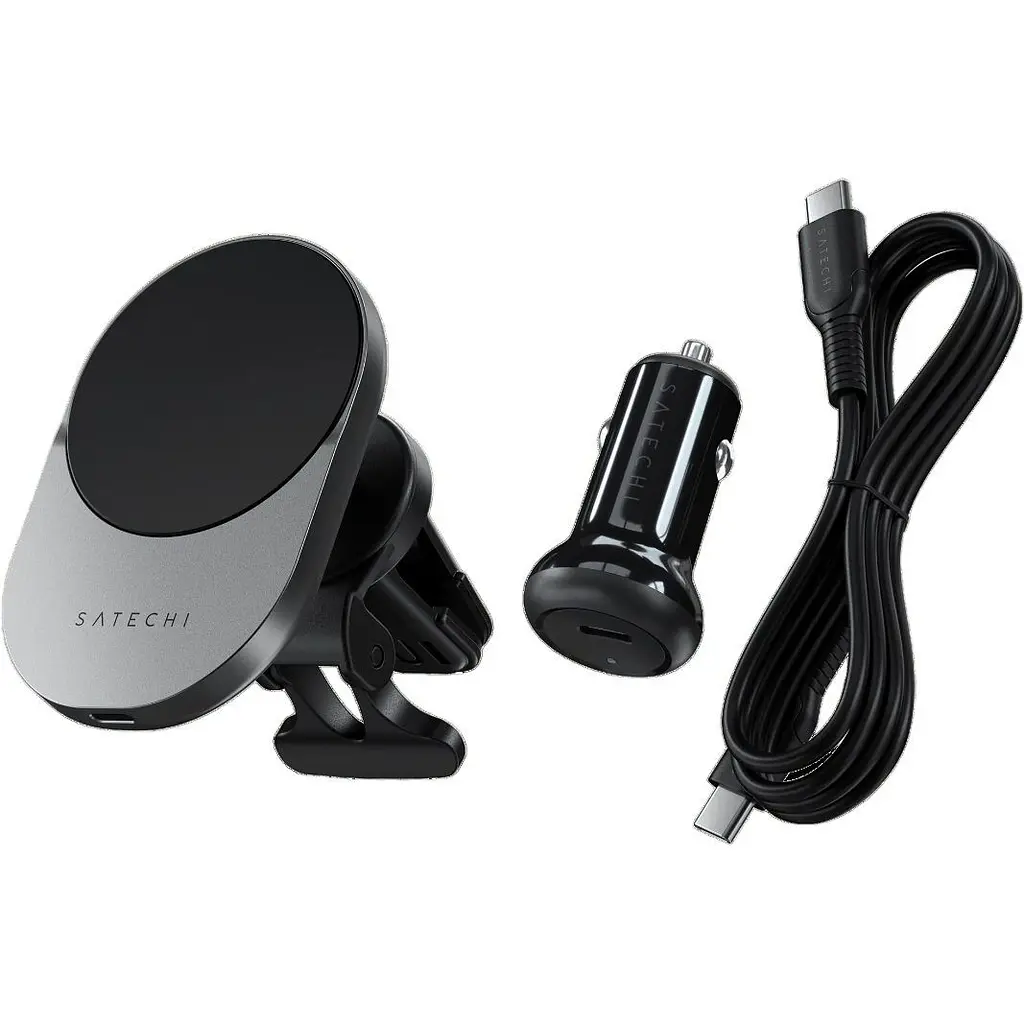 Автотримач Satechi Qi2 Wireless Car Charger Space Gray (ST-Q2CCM) - фото 4