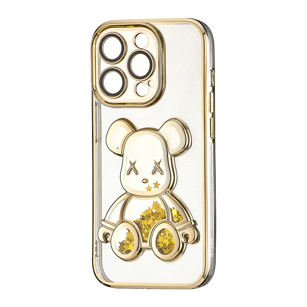 Чохол Shining Bear Case Protected Camera iPhone 14 Pro Gold