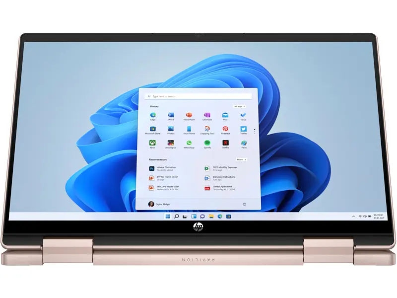 Ноутбук HP Pavilion x360 14-ek2003ua 14' FHD IPS Touch, Intel 5-120U, 16GB, F512GB, UMA, DOS, рожеве золото (AQ8P1EA) - фото 4