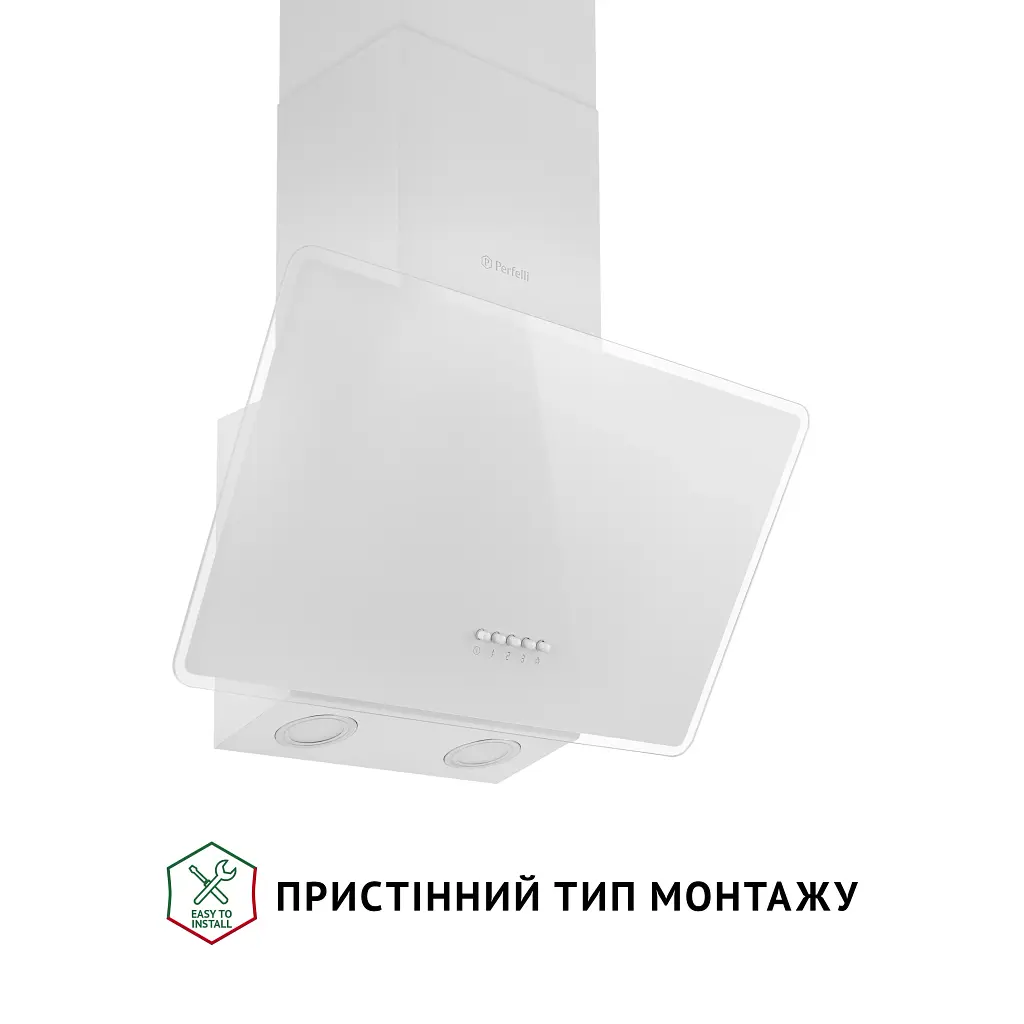 Витяжка декоративна похила Perfelli VICCO 5HM BIANCO - фото 2