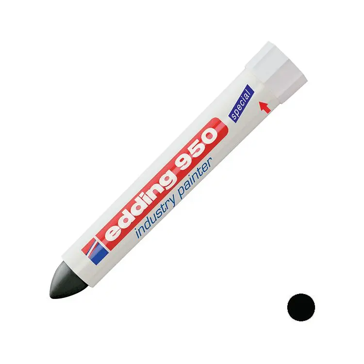 Маркер Edding Industry Paint конусоподібний 10 мм чорний (e-950/01) - фото 2