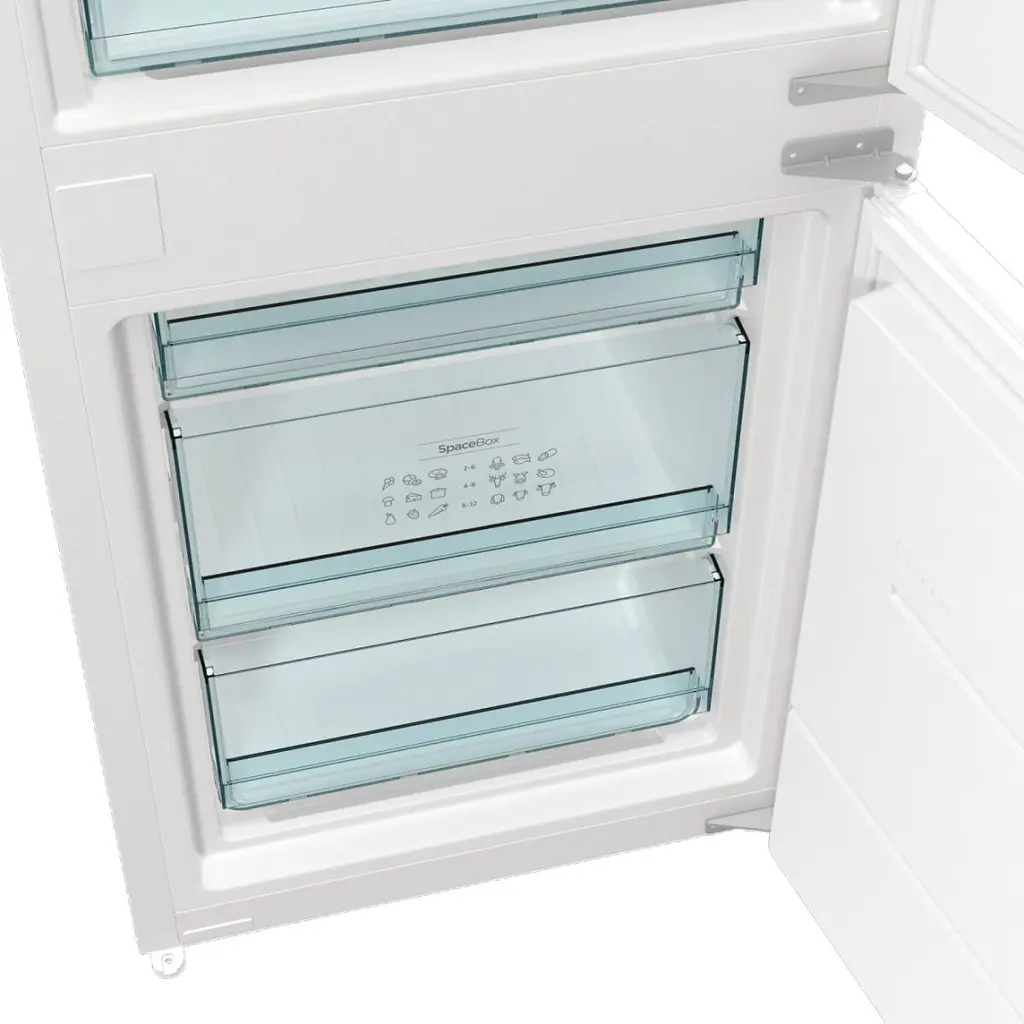 Встраиваемый холодильник Gorenje с морозильной камерой А+ NF+ зона свежести LED дисплей белый (NRKI418FE0) - фото 10