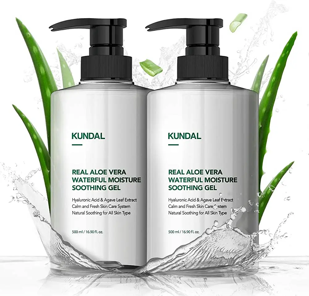 Універсальний зволожуючий та заспокійливий гель алое Aloe Vera Soothing Gel Kundal 500 мл - фото 2