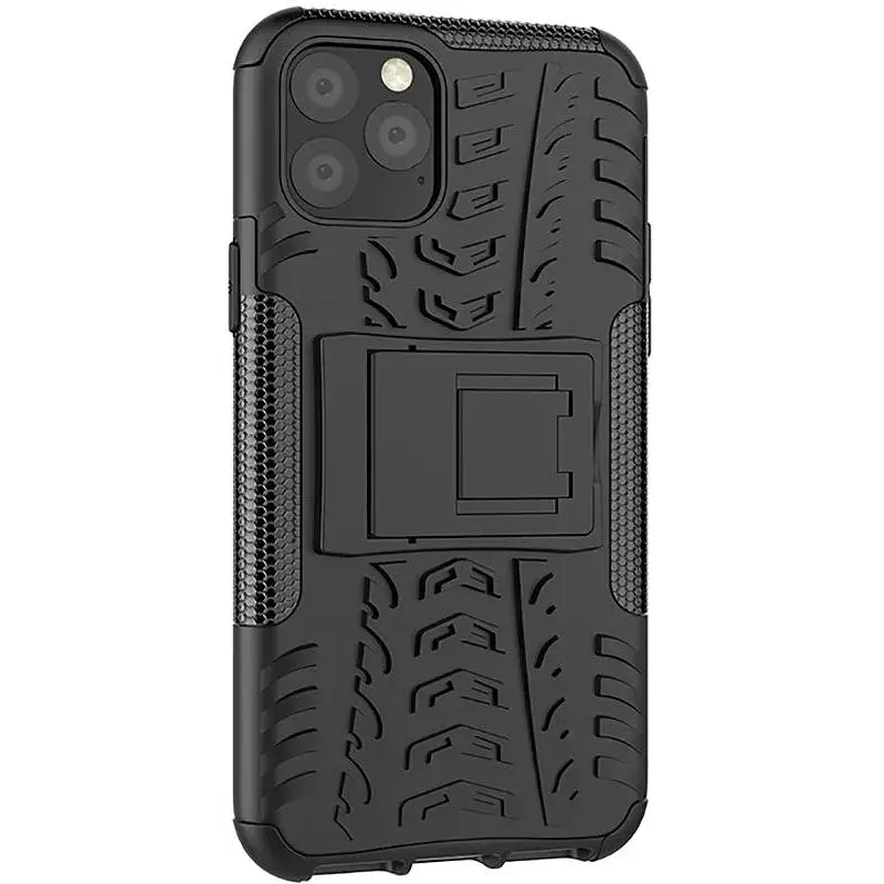 Чохол-накладка Toto Dazzle Kickstand 2 in 1 Case Apple iPhone 11 Pro Black - фото 7
