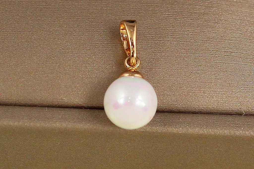 Кулон Xuping Jewelry перлина 8 мм золотистий