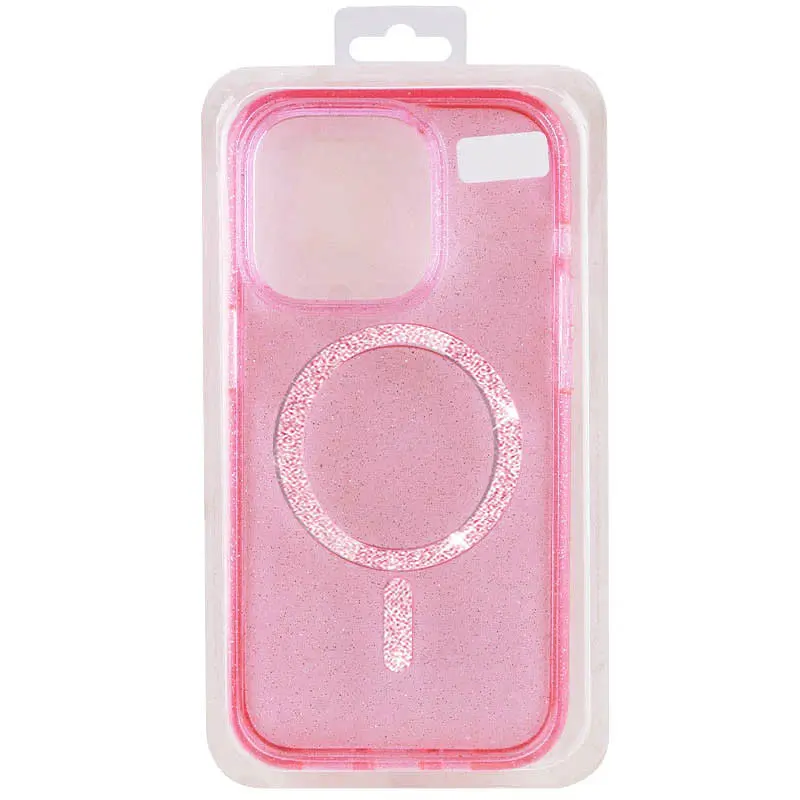 Чохол TPU Eclipse Sparkle (MagFit) для Apple iPhone 16 (6.1) Pink - фото 3