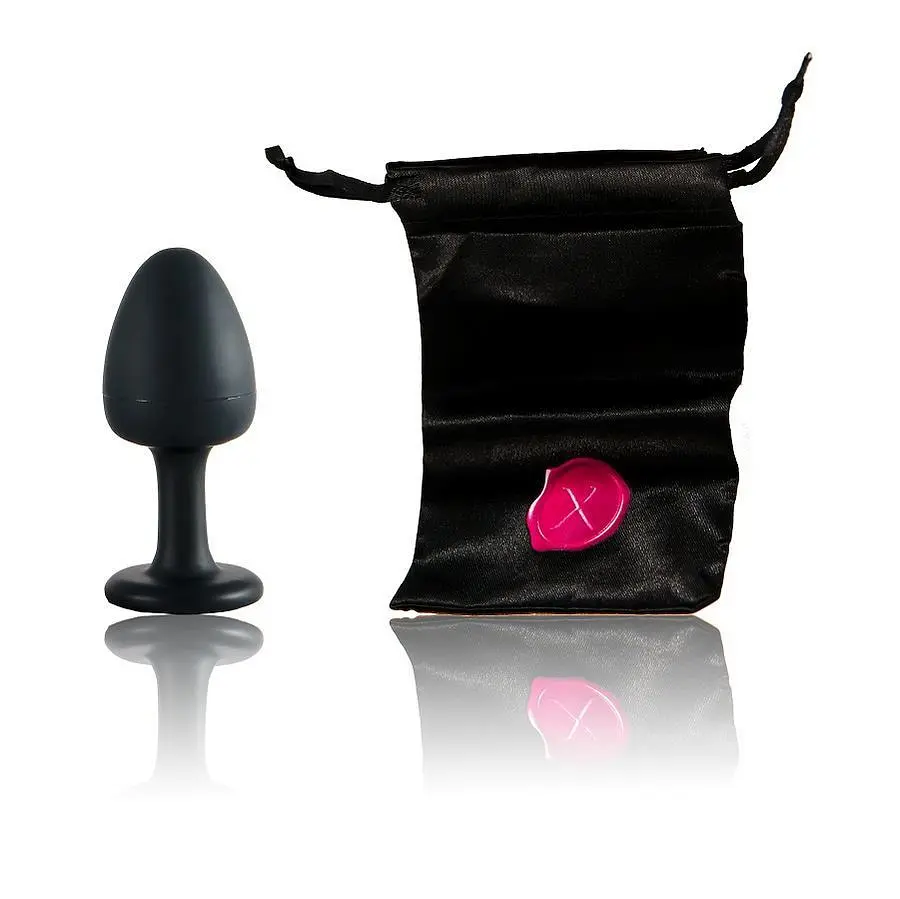 Анальна пробка зі зміщеним центром ваги та кристалом Dorcel Geisha Plug Ruby M, 8х3.2 см, червоний - фото 6