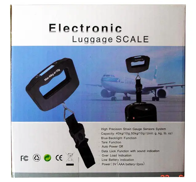 Кантер ручные электронные весы для багажа с подсветкой Luggage Scale 50kg (1522 ACS A09) ручні ваги - фото 5