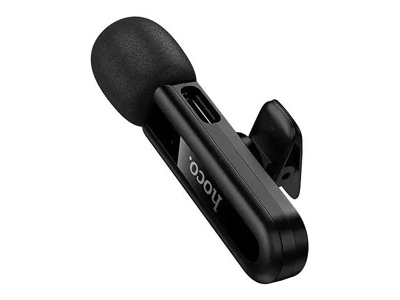 Мікрофонна радіосистема Hoco L20 Fair Wireless/Lightning Black (6942007655484) - фото 3