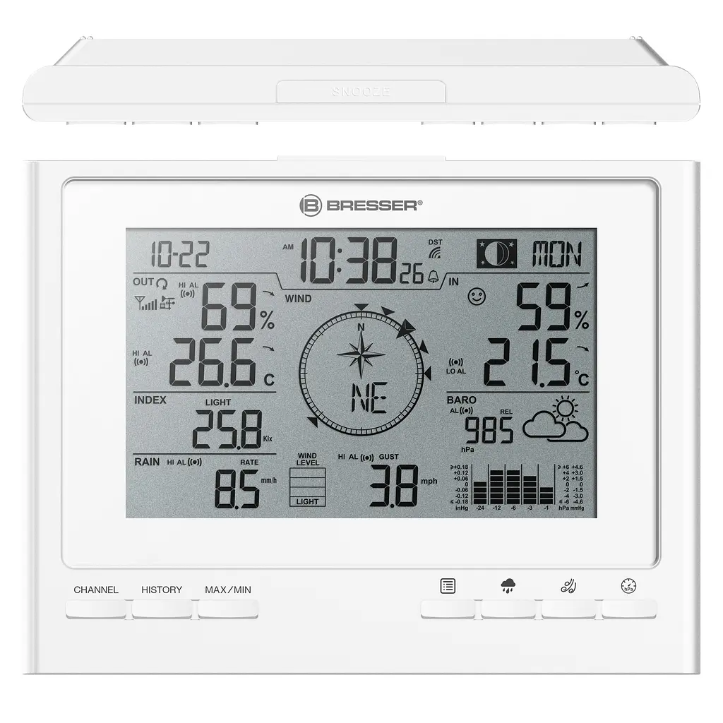 Метеостанція Bresser 7-in-1 Exclusive Line Weather Center Climate Scout (7003100GYE000) - фото 3