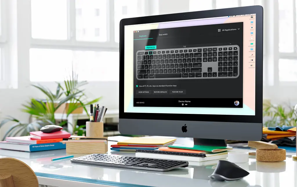 Клавиатура Logitech MX Keys for Mac [920-009558] Space Gray [68411] - фото 6