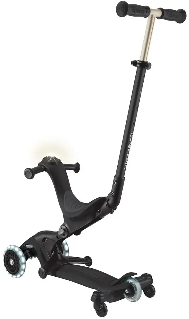 Самокат Globber Go Up Deluxe Lights 5 в 1 колеса з підсвіткою чорний (646-720-2) - фото 3