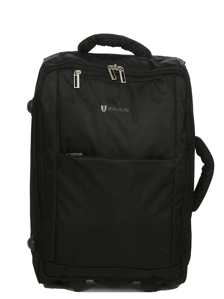 Валіза Малий (S) тканинний на 2 колесах Airtex 525 Queluz 50x34x18 см 30,6 л Чорний - фото 3