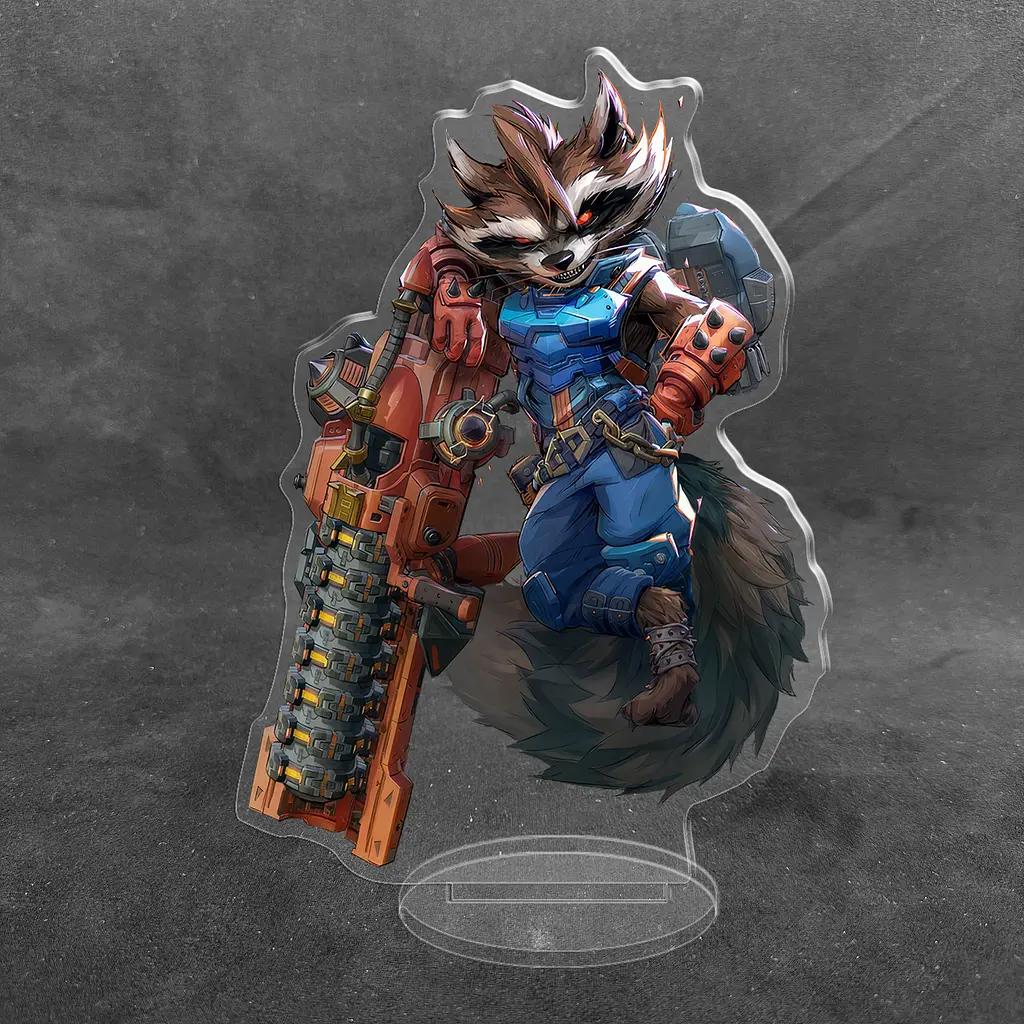 Акрилова колекційна фігурка Marvel Rivals - Rocket Raccoon 15 см - фото 2