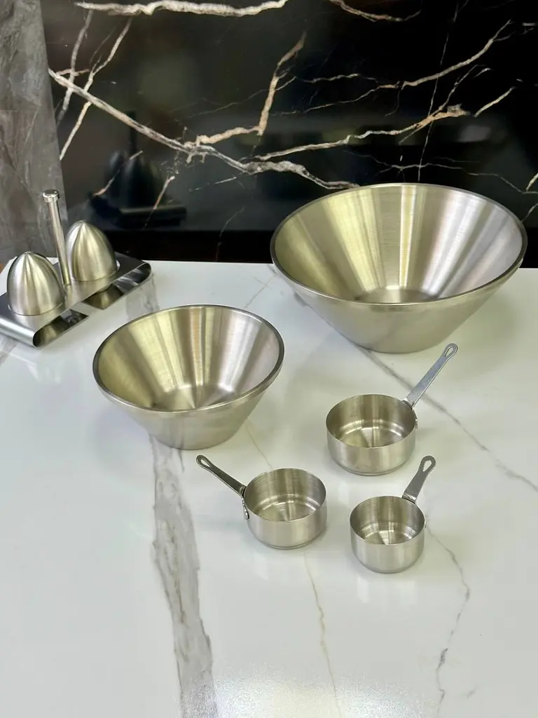Салатник Olens Сталева радість 102-1298 16 см 600 мл сріблястий - фото 4