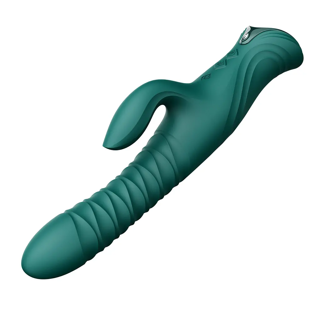 Вібратор-кролик Zalo Mose 2 25.7 см зелений - фото 13