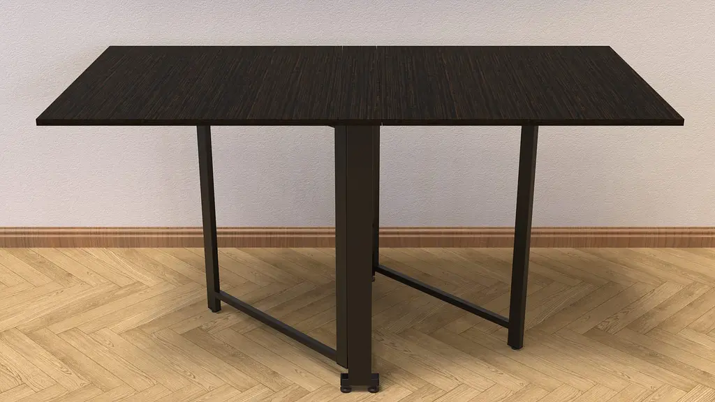 Стіл-книга трансформер Оріон 2 Ferrum-decor 750x1520x730 Чорний метал ДСП Венге Магія 16 мм (FRD-105428) - фото 8