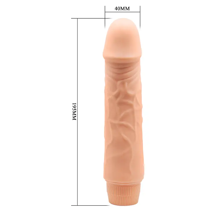 Вібратор Barbara Jeff Vibrator 7,6" Flesh - фото 2