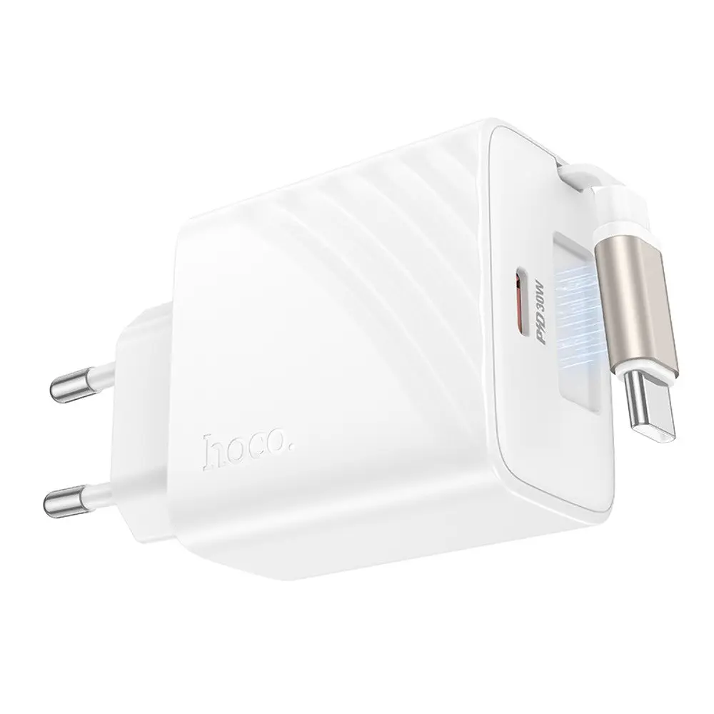 Зарядний пристрій Hoco N58 Type-C PD 30W + кабель Type-C білий - фото 4