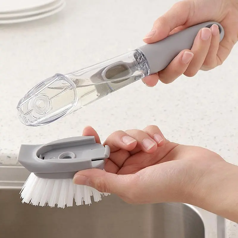 Багатофункціональна щітка Decontamination Wok Brush для миття та чищення з дозатором - фото 2