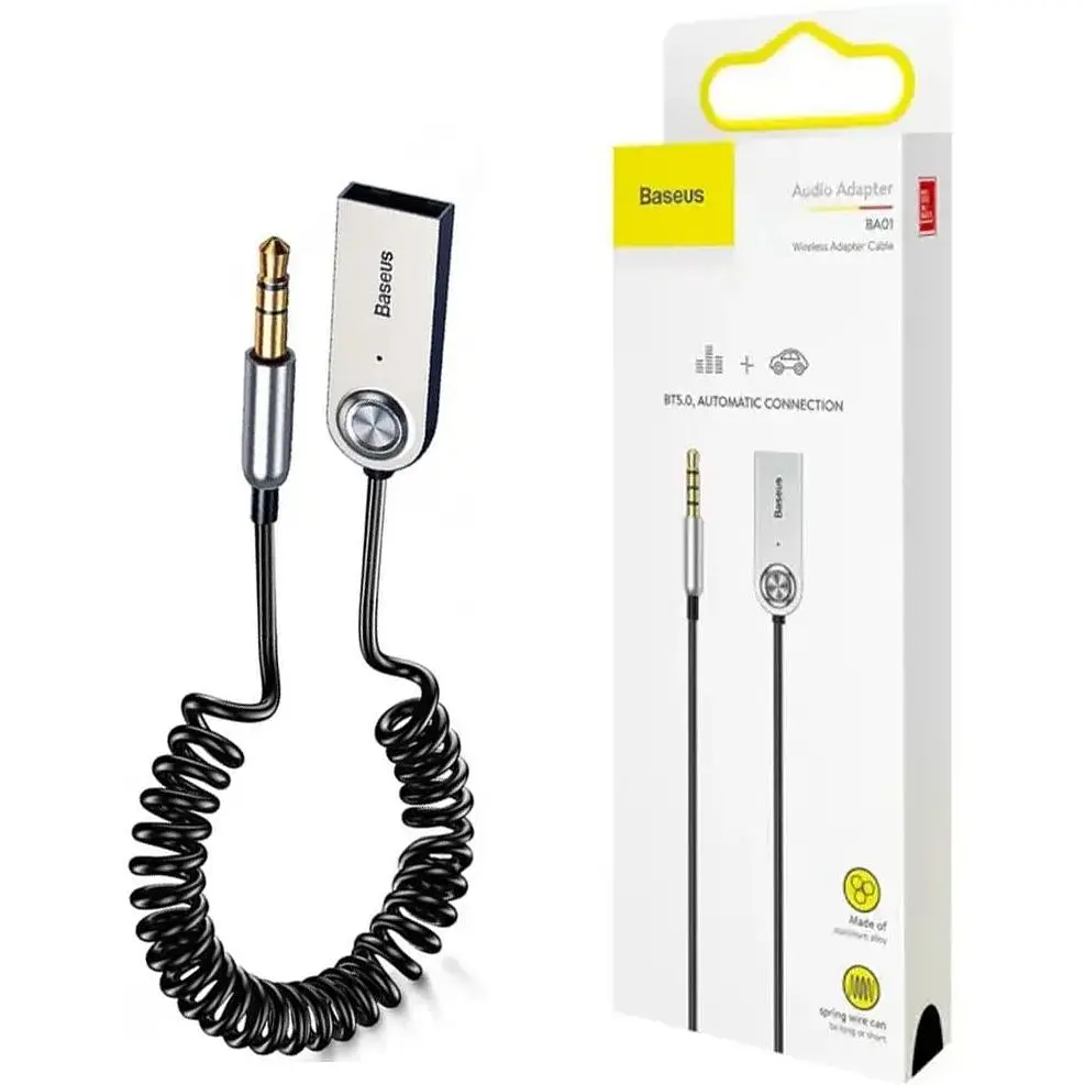 Bluetooth ресівер Baseus BA01 Bluetooth USB to AUX cable - фото 4