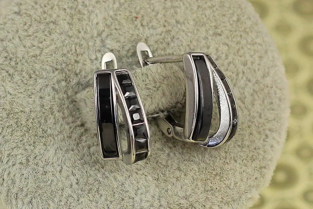 Сережки Xuping Jewelry вітрила 1,5 см сріблясті - фото 2
