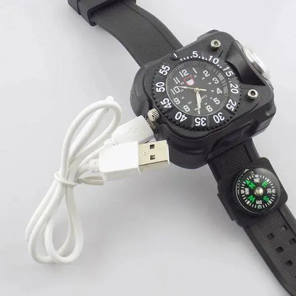 Чоловічий тактичний годинник Besta FlashLight з компасом та ліхтариком - фото 8